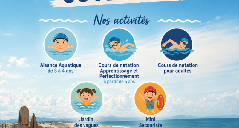Piscine de la plage à Ondres